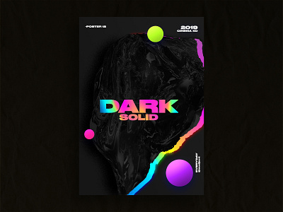 Dark Solid Poster