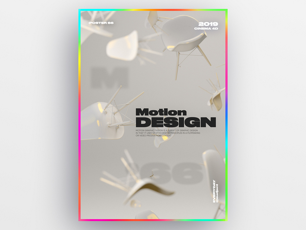Motion design poster by eudjent on Dribbble