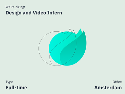 Hiring a Design and Video Intern career design job hire hiring intern internship job video job