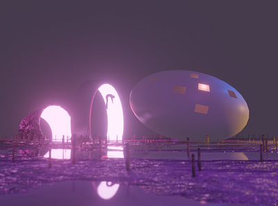 environmet study - Blender 3d blender eevee render sci fi