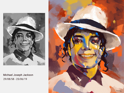 Michael Jackson art design digitalart digitalpainting illustraion portrait portrait illustration