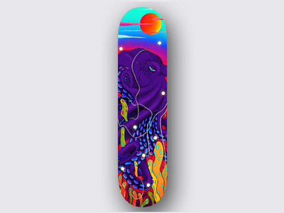 Illustration adobe art colors design illustration photoshop skate skateboard