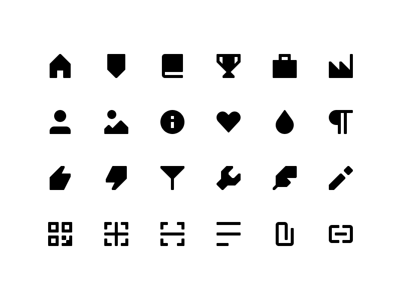 User interface (16x16) - Essential icon set (wip)