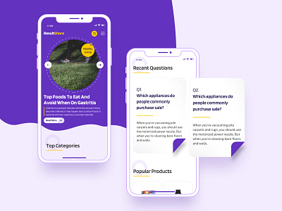 ResultsShore (Blog+QA+ Products) Mobile Website