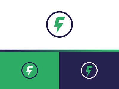 F + lightning bolt bolt branding concept design f fast identity letter lightning logo mark symbol vector