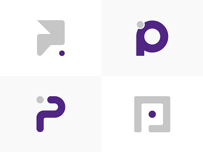 P Marks logo mark p pearl purple