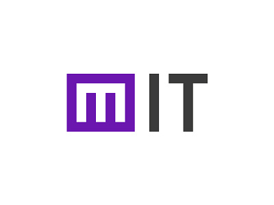 M IT it logo purple
