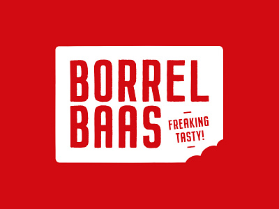 BorrelBaas b b letter baas bite borrel branding logo snack