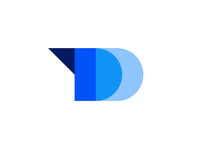 TDD branding concept d design identity illustration letter logo mark symbol