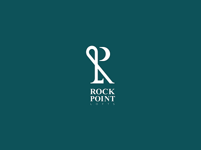 Rock Point Lofts architecture branding building class jersey logo monogram prestige real estate serif