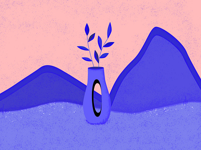Blue design illustration