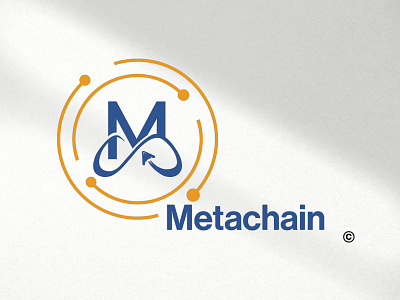 LOGO Metachain branding graphic design logo ui