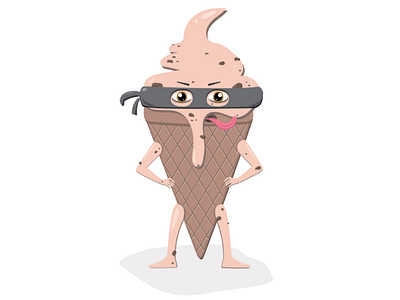 Ice cream design graphic illustration