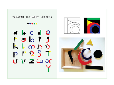 tangram alphabet design letters tangram typography