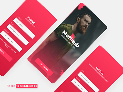 Motivational App | Motihub app books design mobile podcast timer ui