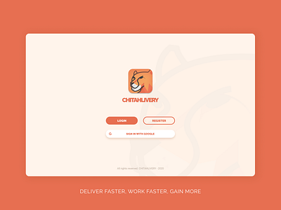 Delivery Web App Auth animal brand buttons delivery design logo ui web