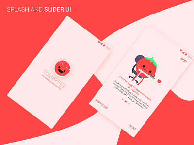 Splash and Slider UI - Tomaffee