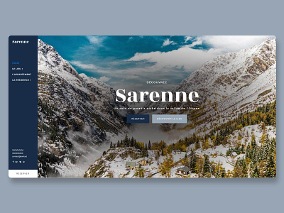 Sarenne brand design cms design designer digital art joomla mountain mountains ui uidesign uiux ux uxdesign web web design webdesign webdesigner website