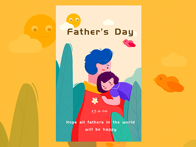 Father's Day design illustration