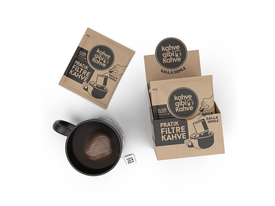 3D Visualisation for Kahvegibikahve - 7 3d modeling 3d visualization coffee design graphic design illustration package mockup packages product product visualization