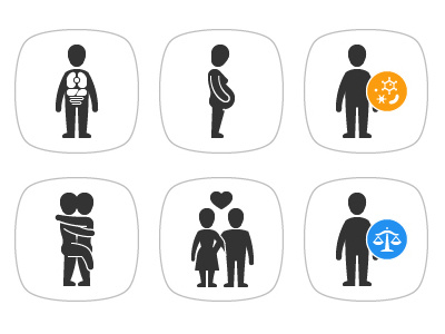 Sexuality Icons: final rework education icon design sexuality