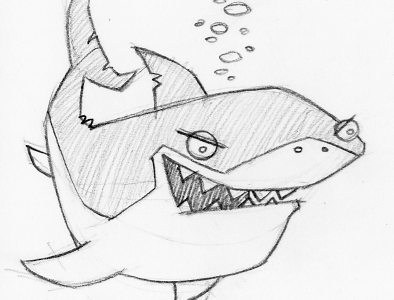 shark character for a game