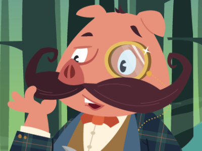 wealthy pig book children illustration story