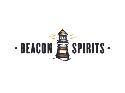 Beacon Spirits logo beacon identity lighthouse logo spirits