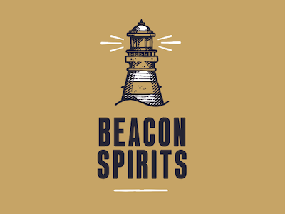 Logo Beacon Spirits beacon identity lighthouse logo spirits