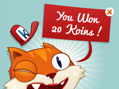 Kaption it! Win screen app character design illustration iphone kaption it! ui design