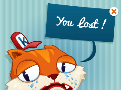 Kaption it! Lost screen app character design illustration iphone kaption it! ui design