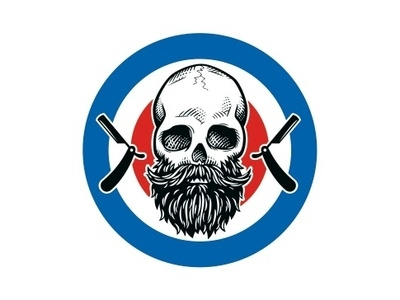 Logo mark for a barbershop