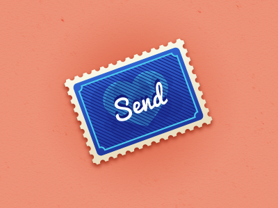 Send me some love! app design button icons ipad kids stamp