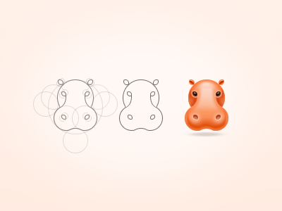 Org-Hippo hippo logo orange