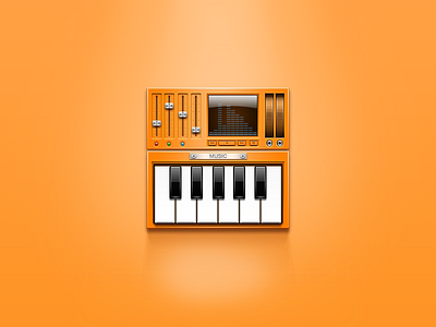 Warm Piano music orange piano warm