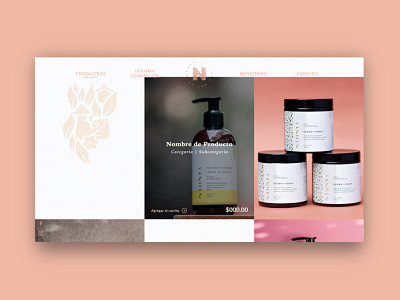 Nahnya - Product Grid design ecommerce ui ux web website