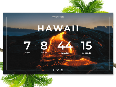 Timer - Daily UI (Day 14) - 2/3 adobe xd daily ui 014 design flat hawaii photoshop timer ui ux