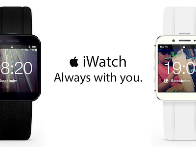 iWatch apple black colour ios iwatch watch white