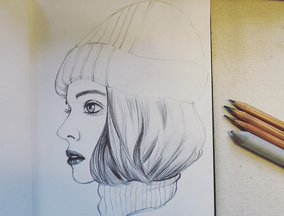 pencil sketch practice illustration