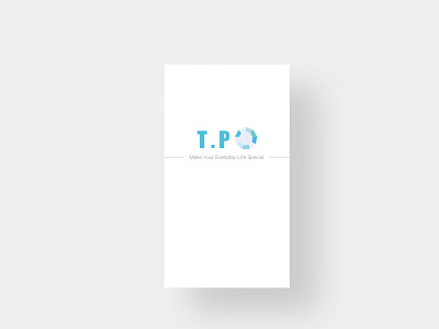 T.Po app splash screen interface design logo ux