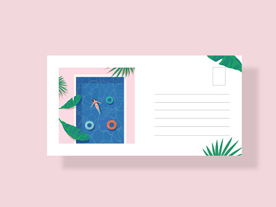 Summer Postcard Design