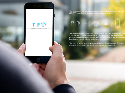 Splash screen for TPO app graphic design