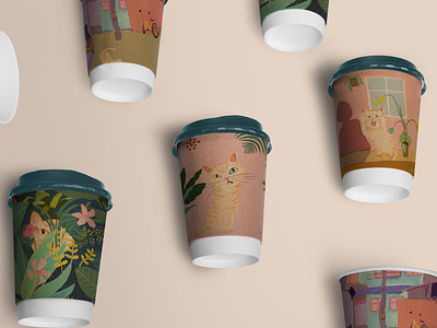 Coffee cup package design
