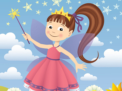 Fairy Princess adobe illustrator cartoon character fairy illustration magic vector