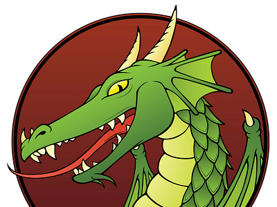 Dragon Head adobe illustrator dragon fantasy art illustration vector
