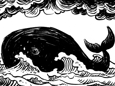 Inktober2018 Whale drawing illustration ink drawing inktober inktober2018 whale