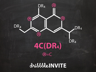Dribbble Invite atom chemistry draft dribbble dribbble invitation dribbble invite giveaway illustrator invite minimal molecule prospect