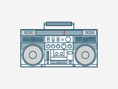 Flat Player Vector application blue flat icon illustration logo music player player icon retro tape vector