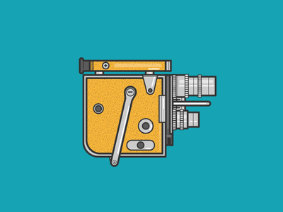 Vintage Camera app camera film graphic design icon icon design illustration logo retro vector vintage yellow