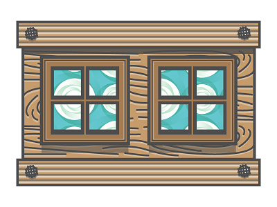 window board design flat graphic house illustration texture vector web window wood
